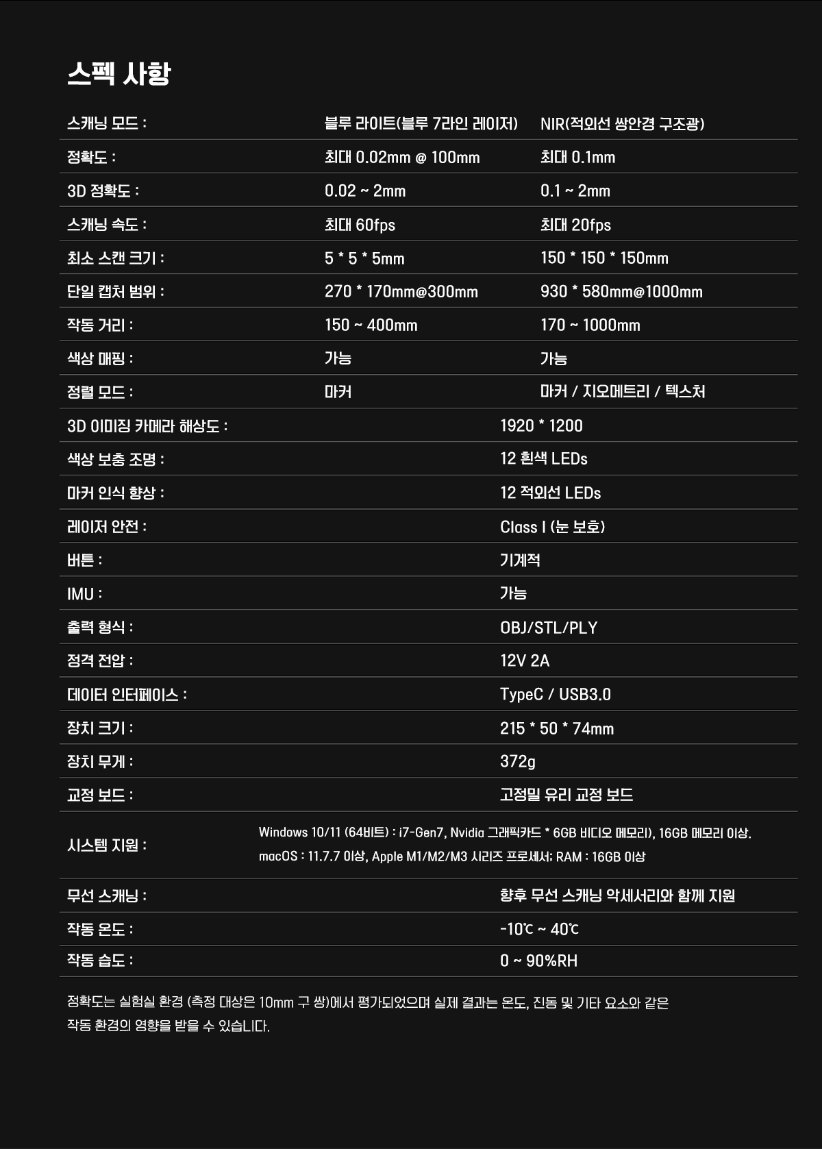 크리얼리티 3D스캐너 랩터 CREALITY CR-Scan Raptor 덕유항공