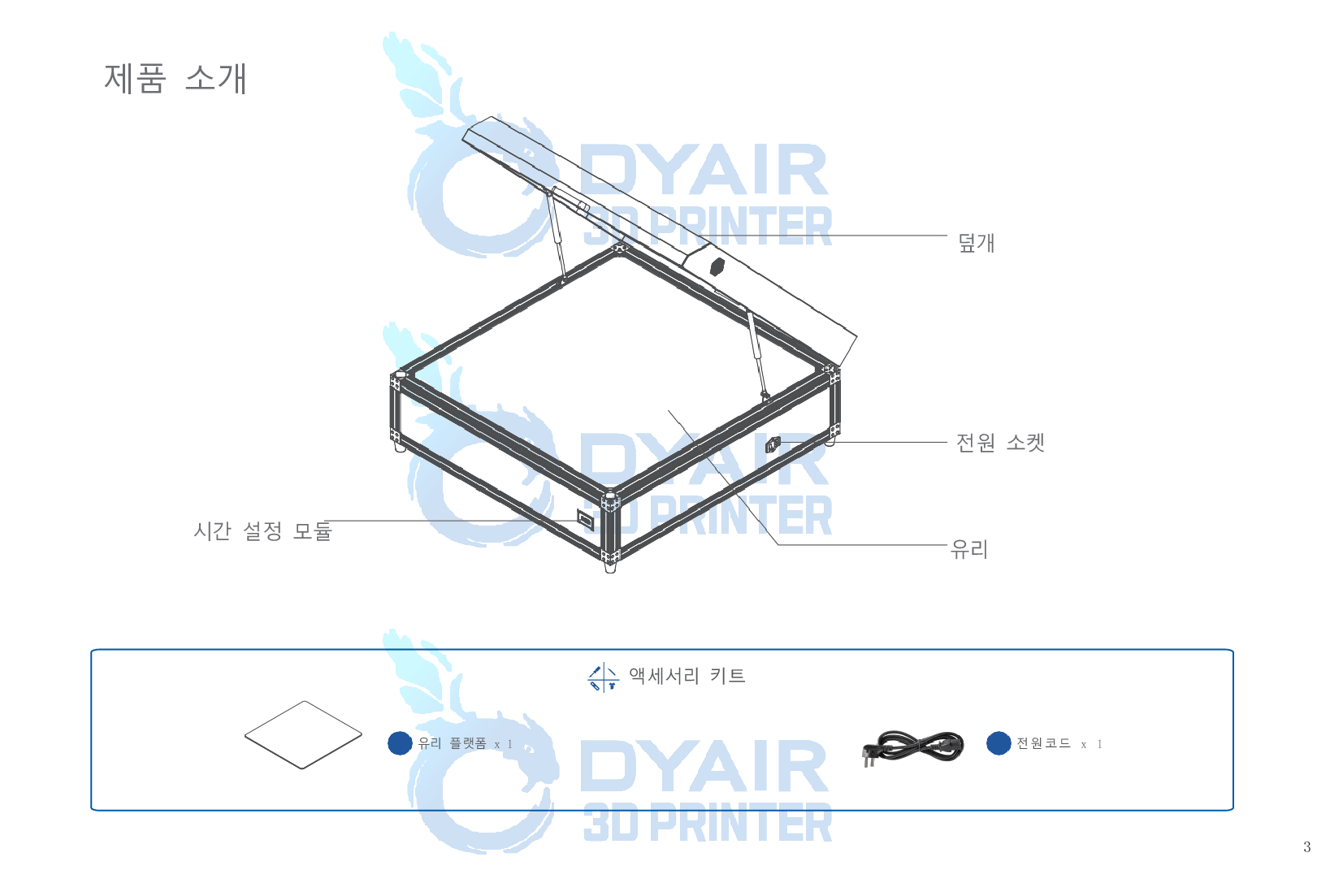 CREATWIT KC-01 크리얼리티 광고 래터링 3D 인쇄경화기 한글 사용자 설명서 덕유항공