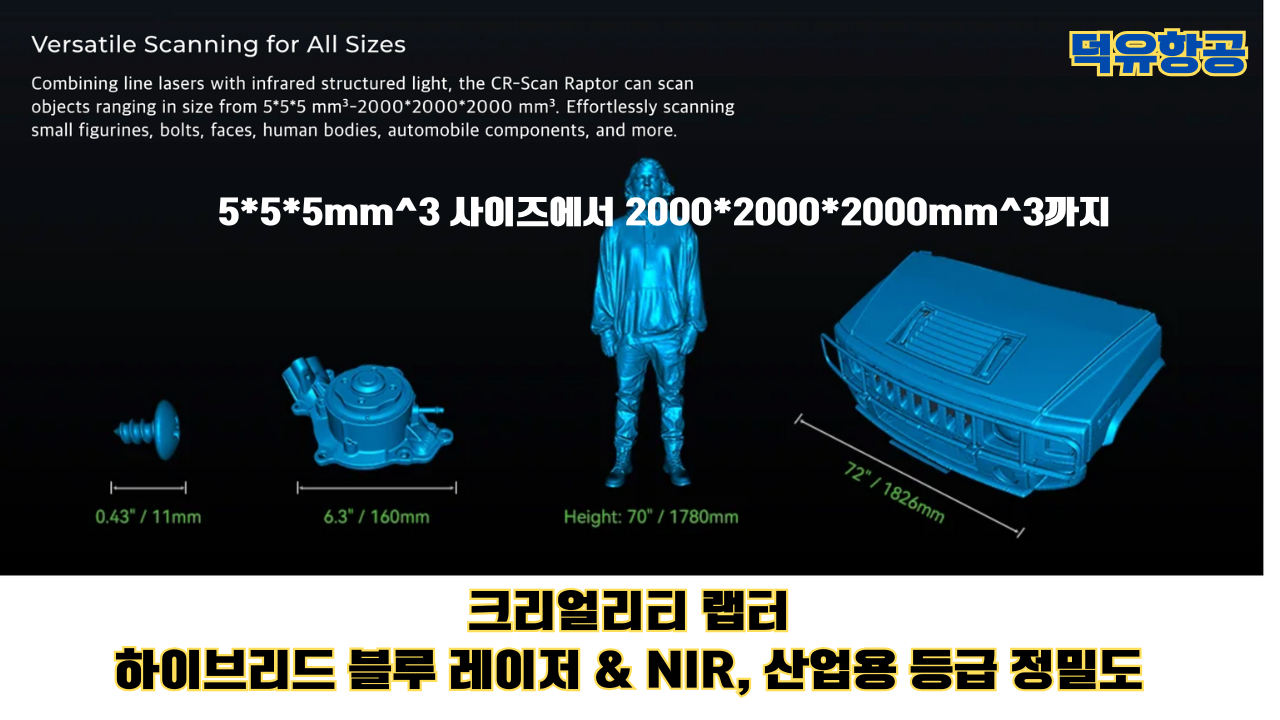 크리얼리티 랩터 제품상세설명; Creality Raptor 3D스캐너