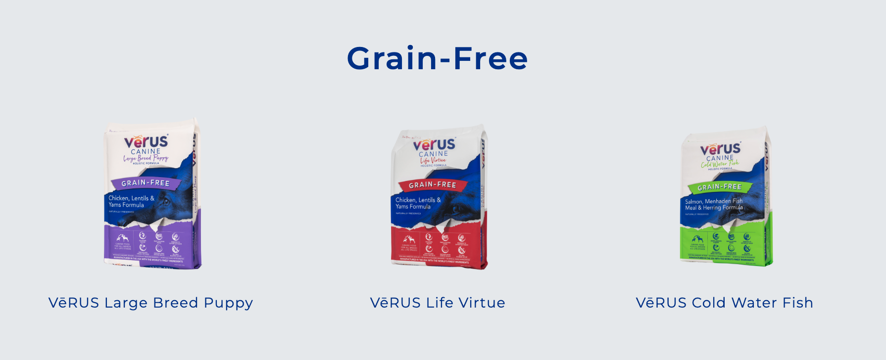 베루스 사료 포뮬라 종류; Verus Pet Foods Formula list