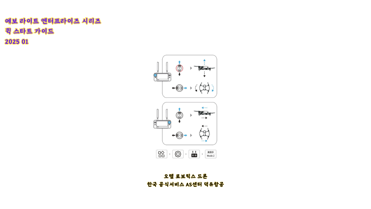 오텔 로보틱스 에보 라이트 엔터프라이즈 드론 퀵 스타트 가이드; Autel Robotics LITE Enterprise drone QUICK START GUIDE
