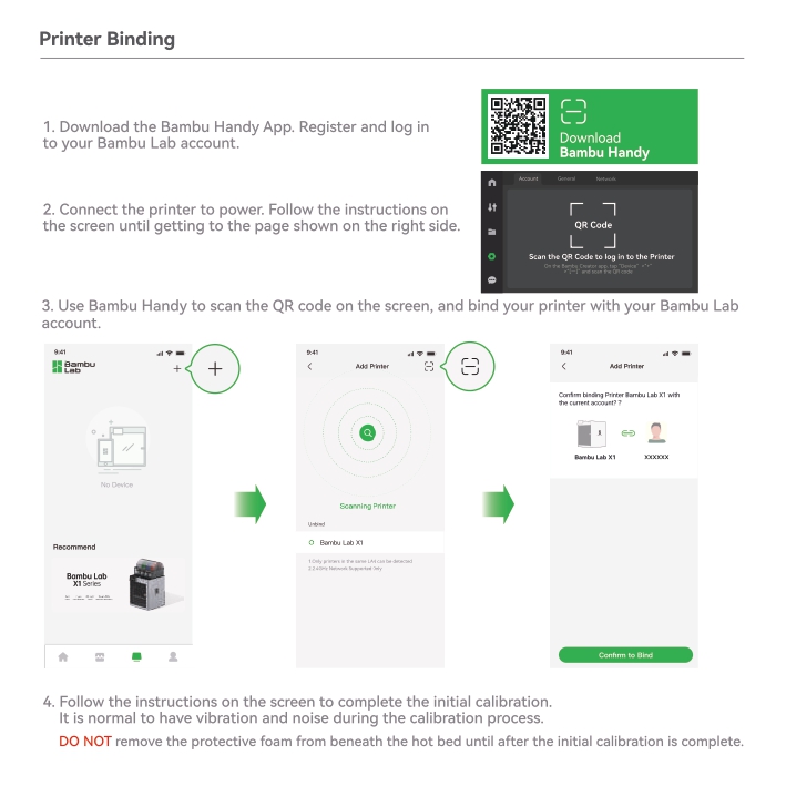 뱀부랩 X1-Carbon 3D프린터 퀵 사용자 가이드, Bambu Lab X1C Quick User Guide
