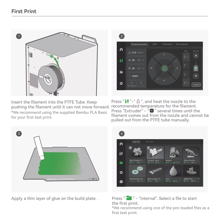 뱀부랩 X1-Carbon 3D프린터 퀵 사용자 가이드, Bambu Lab X1C Quick User Guide