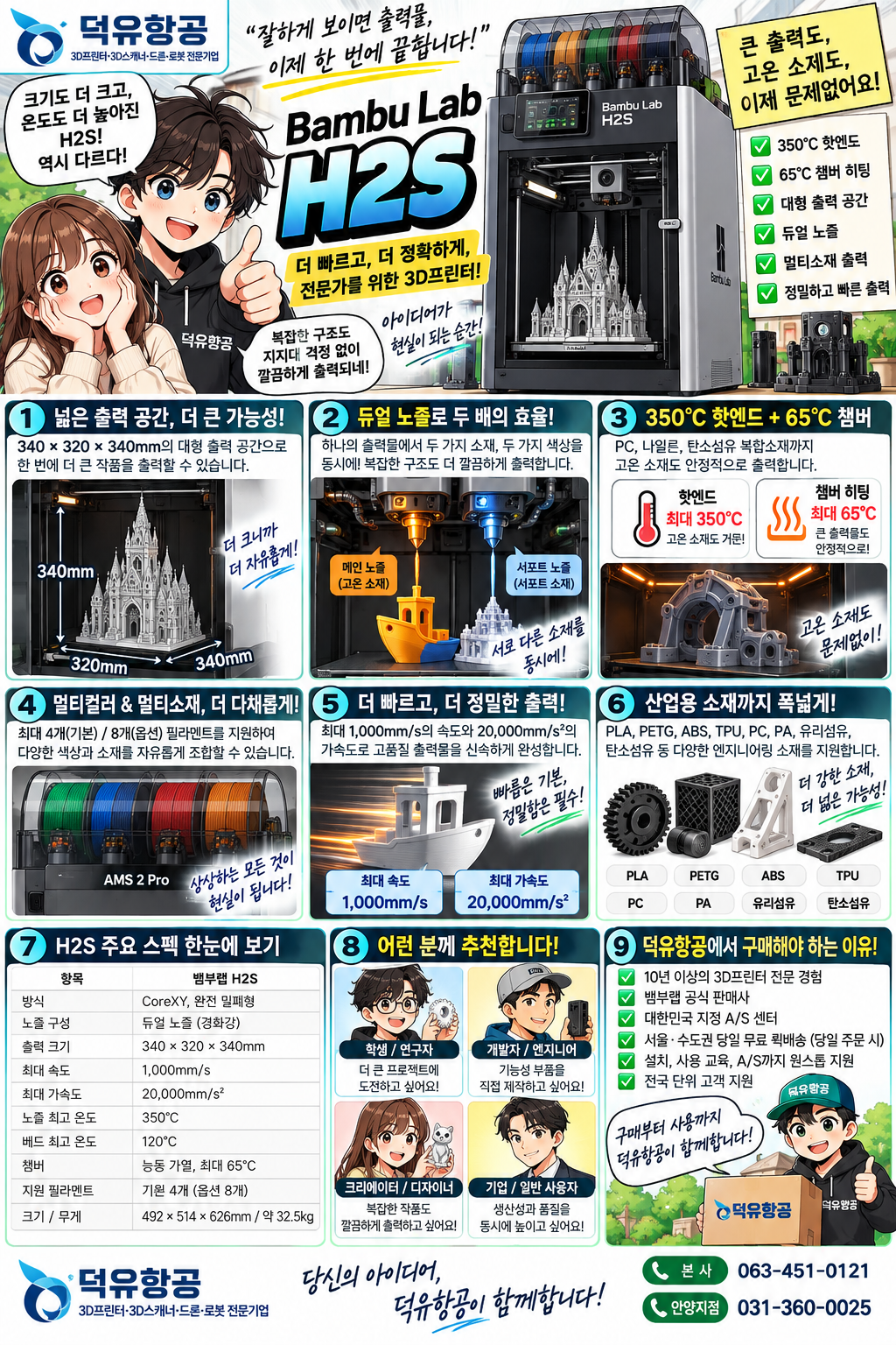 뱀부랩 H2S 3D프린터 모델 추천 – 뱀부랩 H2S 후기 (리뷰 / 가격 / 스펙 / 장단점)